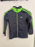 Adidas Grey/Neon Green Zip Up, 7