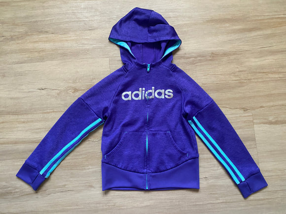 Adidas Purple Zip Up Sweatshirt, 5