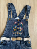 Vintage Distressed Denim Overalls, 4