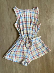 Heart and Arrow Gingham Romper, 4