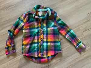 Cat & Jack Button Down Flannel, S(6/6X)