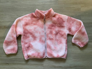 Old Navy Pink Tie Dye Sherpa, L(10-12)