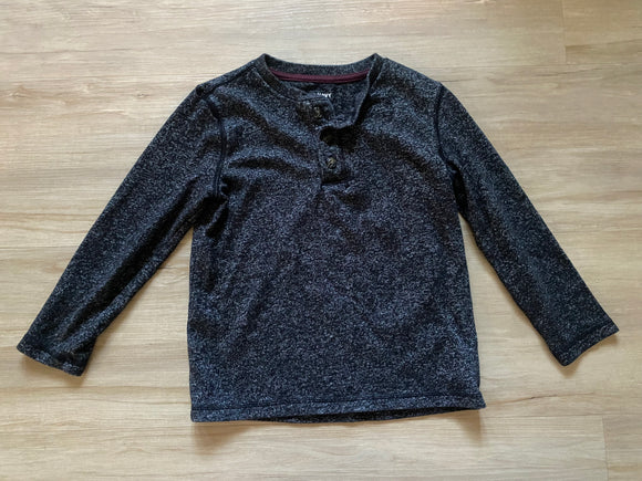 Old Navy Black Henly Long Sleeve, S(6-7)