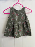 Carter's Green, Flower Top, 6M