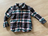 Christmas Flannel Button Down, 2T