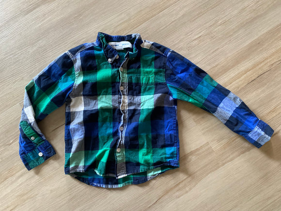 Green/Blue Button Down, XS(5)