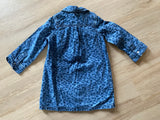 Cheetah Print Denim Dress, 5