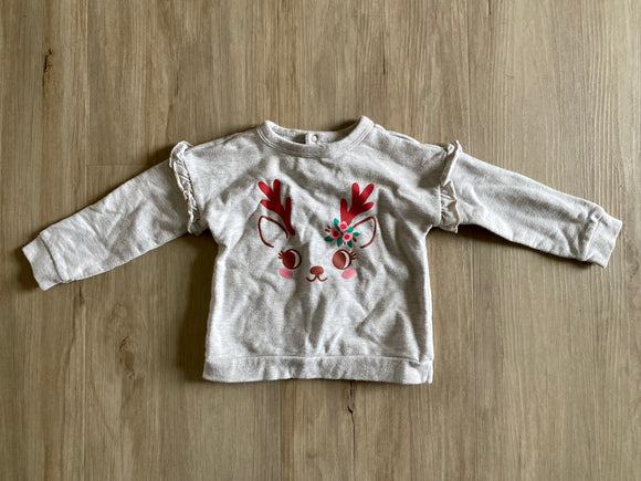 Reindeer Pullover, 18M