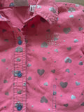 Cruel Girl Heart Button Down, S(6/7)