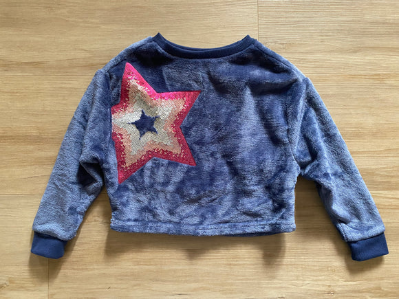 George Fuzzy Star Pullover, XS(4-5)