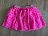 Cat & Jack Pink Heart Tulle Skirt, M(7-8)