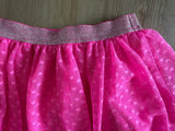 Cat & Jack Pink Heart Tulle Skirt, M(7-8)