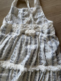 Joie White, Blue Designed Dress, 4T