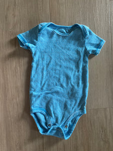 Carter's Blue Striped Onesie, 12M