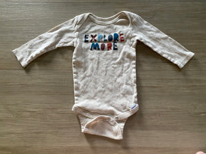 Gerber 'Explore More' Long Sleeve Romper, 6-9M