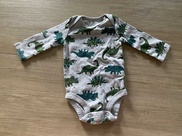 Carter's Dinosaur Long Sleeve Onesie, 3M