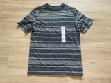 NWT Wonder Nation Grey Striped Tee, S(6-7)