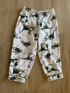 Fleece Dinosaur Pajama Bottoms, 3T