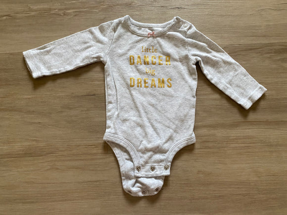 Carter's 'Little Dancer' Long Sleeve Onesie, 6M