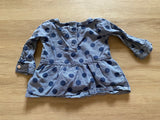 Carter's Polka Dot Denim Top, 6M