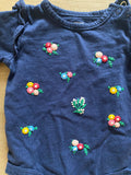 Carter's Flower Long Sleeve Onesie, 6M