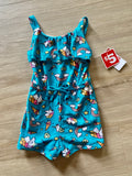 NWT Blue Rainbow Unicorn Romper, 18M