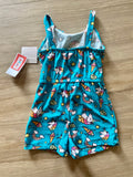 NWT Blue Rainbow Unicorn Romper, 18M