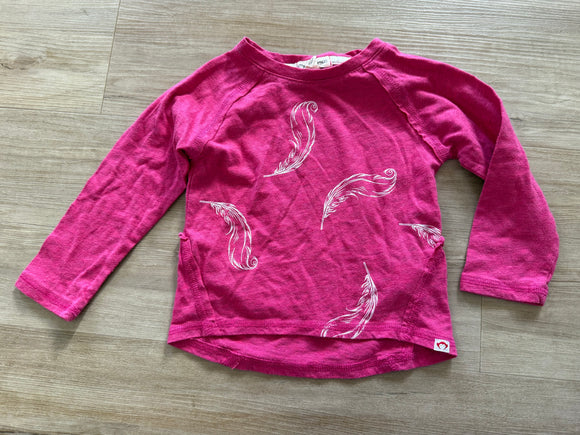 Appaman Pink Feather Long Sleeve, 2T