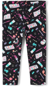 NWT Black Paint Leggings, 9-12M