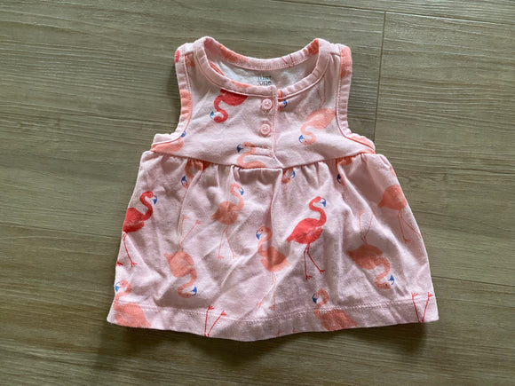 Carter's Flamingo Tank Dress, NB