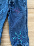 Snowflake Denim Pants, 2T