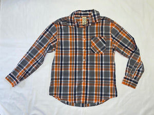 Plaid Button Down, L (10-12)