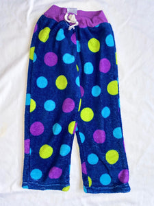 Polka Dot Fleece Lounge Pants, XS (4/5)