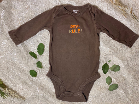 Boy's Rule Onesie, 3M