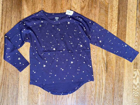 New Star Print Long Sleeve, S(6-7)