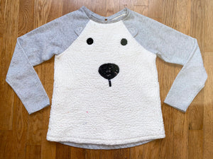 Fleece Polar Bear Pullover, M(10/12)