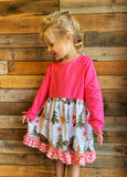 Woodland Creatures Boutique Dress, 4T