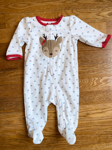 Fleece Deer Sleeper, 0-3M