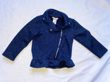 Blue Sparkle Zip Up, 3T