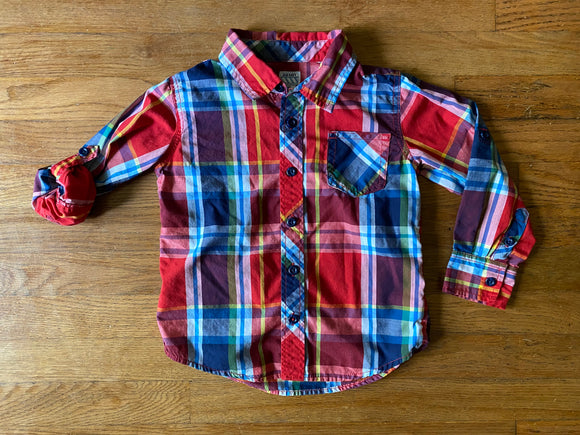 Adjustable Sleeve Button Down, 5T