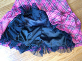 Pink Plaid Skirt, L (14-16)