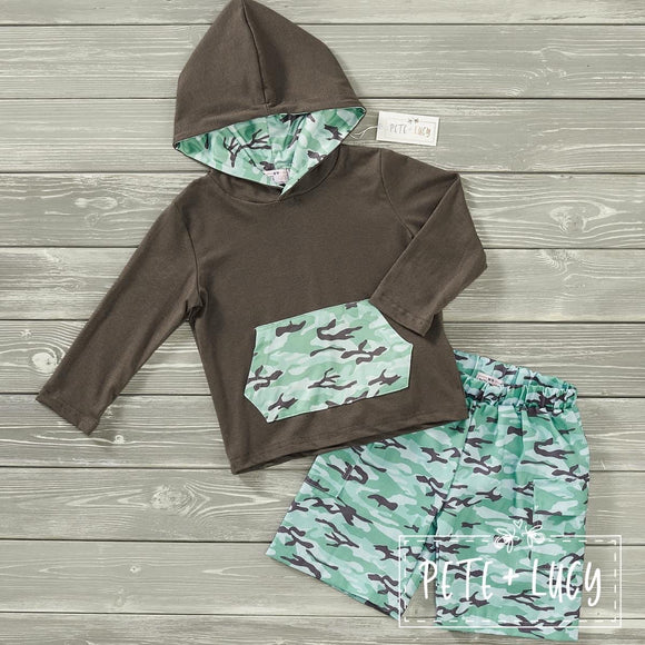 Grey Camo Set, 2T, 3T, 4T, 5T