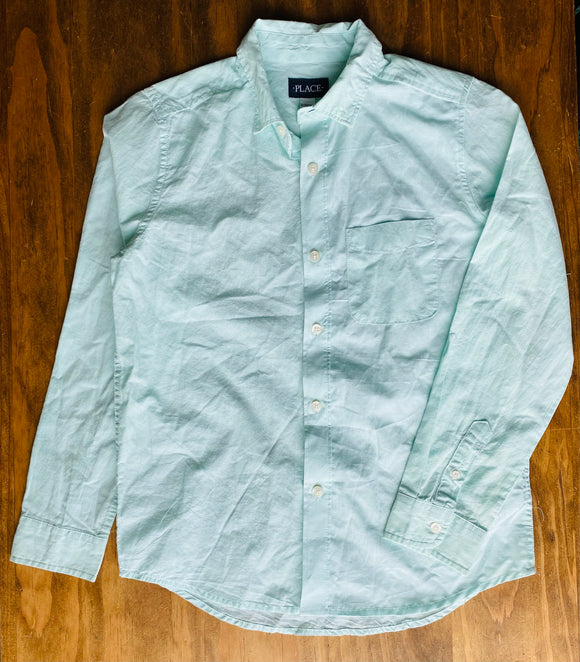 Mint Button Down, L(10-12)