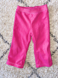 Pink Fleece Pants, 12M