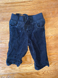 Black Corduroy Pants, 3-6M