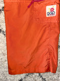 Orange Windbreaker Material Capris, 8 Reg