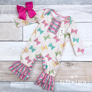 Fly Like A Butterfly Romper, 12-18M