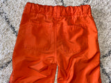 Orange Windbreaker Material Capris, 8 Reg