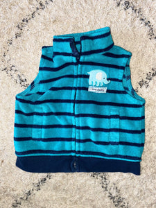 Elephant Fleece Vest, 0-3M