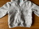 Bear Print Zip Up, 6M